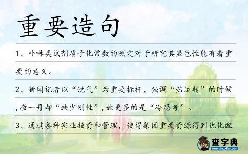 重要造句