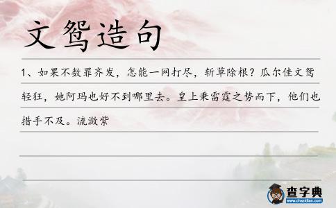 文鴛造句