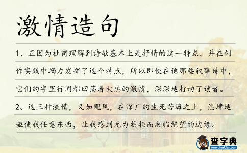 激情造句