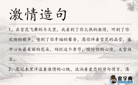 激情造句