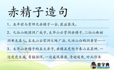 赤精子造句