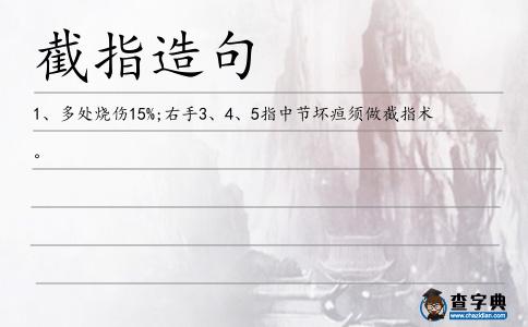 截指造句