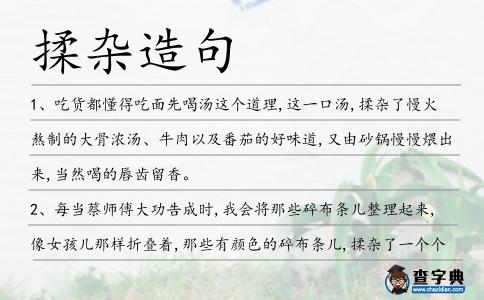揉雜造句