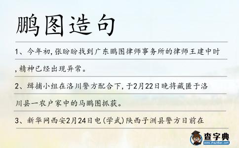 鵬圖造句