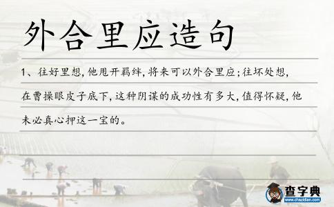 外合里應造句