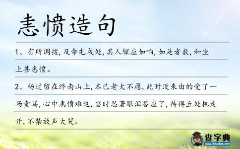 恚憤造句