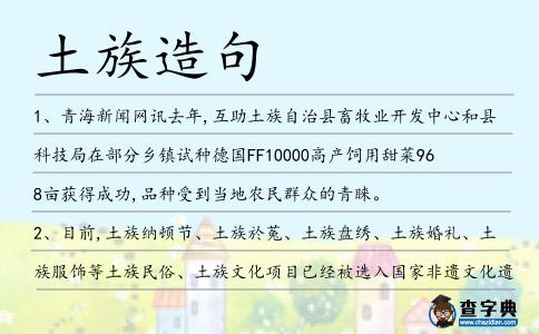 土族造句