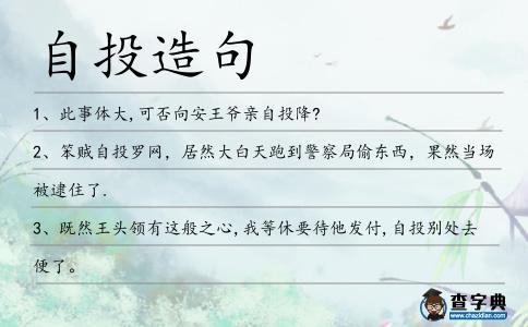 自投造句