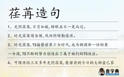 荏苒造句