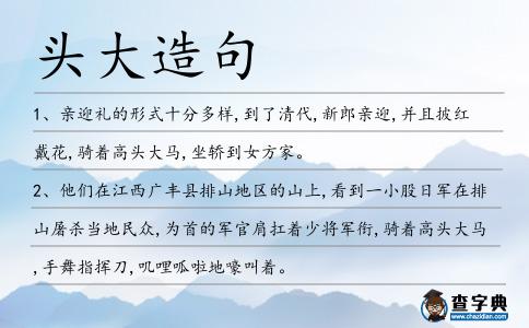 頭大造句
