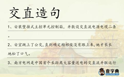 交直造句