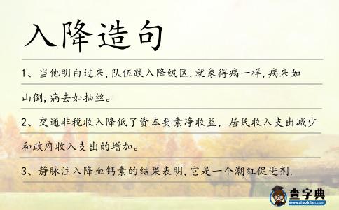 入降造句