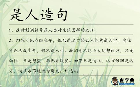 是人造句
