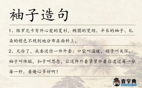 袖子造句