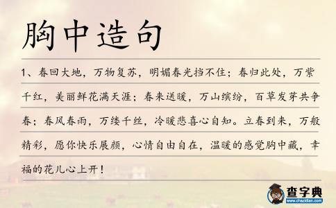 胸中造句