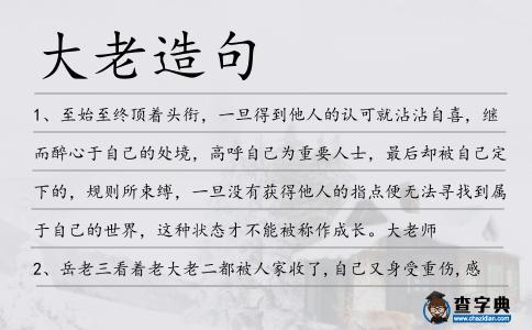 大老造句