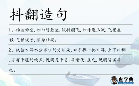 抖翻造句