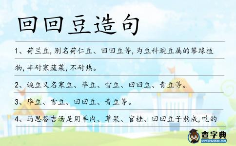 回回豆造句