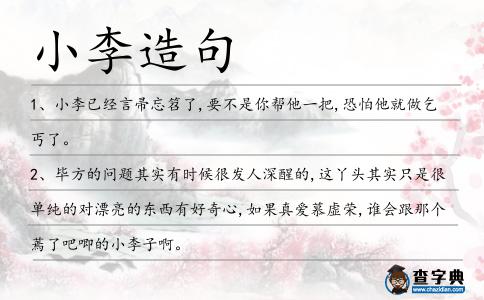 小李造句