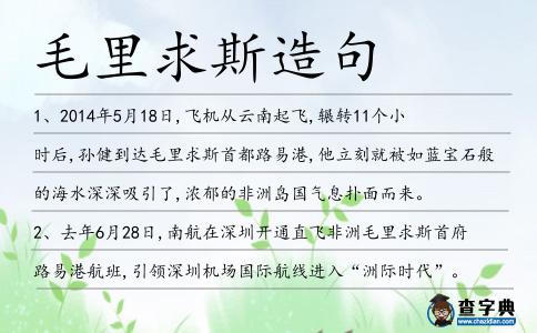 毛里求斯造句