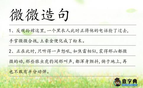 微微造句