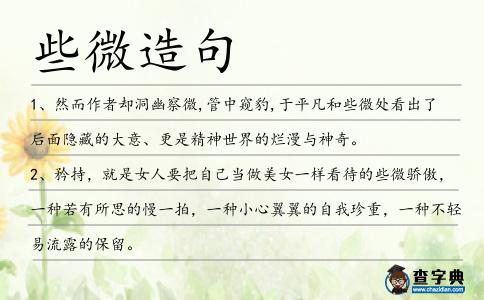 些微造句
