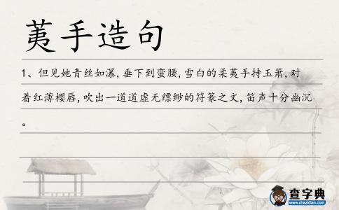 荑手造句