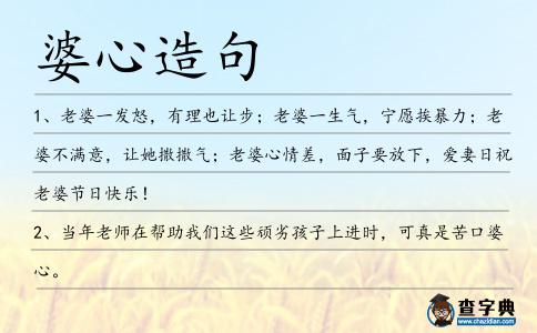 婆心造句