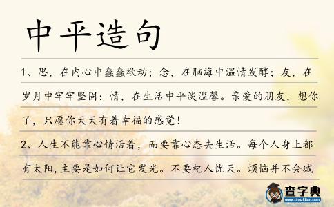 中平造句