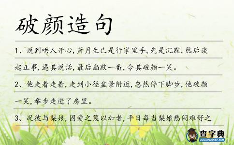 破顏造句