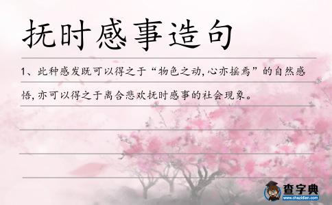 撫時(shí)感事造句