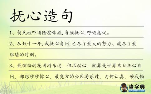 撫心造句