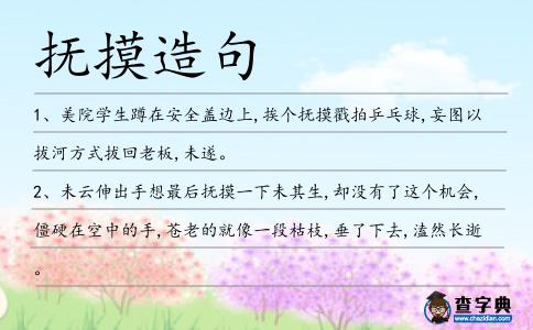 撫摸造句