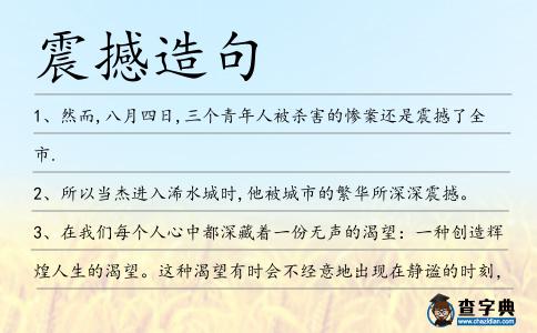 震撼造句