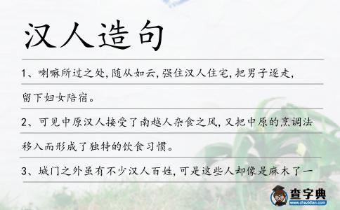 漢人造句