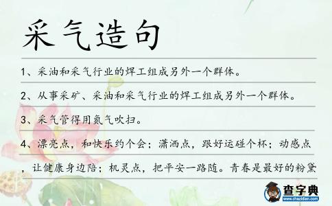 采氣造句
