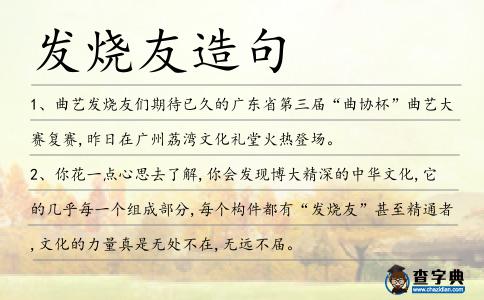 發燒友造句
