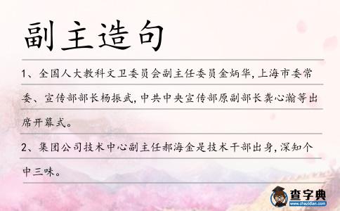 副主造句