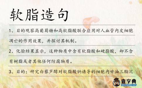 軟脂造句