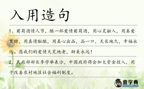 入用造句