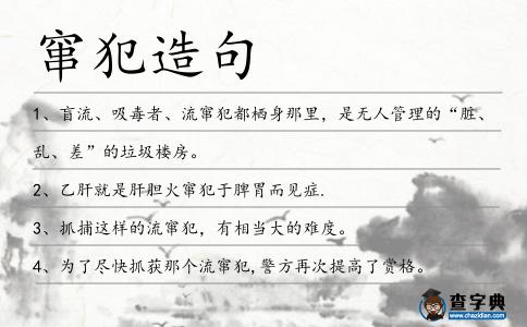 竄犯造句