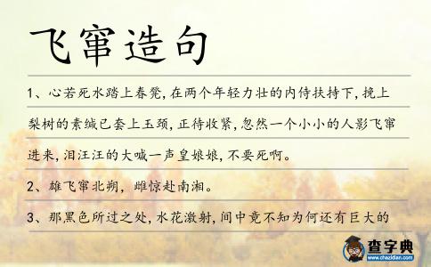 飛竄造句