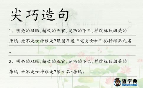 尖巧造句