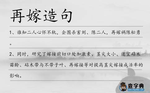 再嫁造句