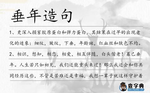 垂年造句