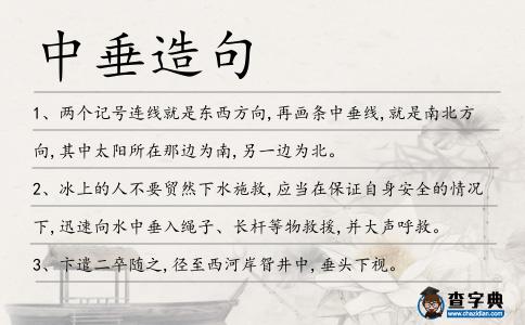中垂造句