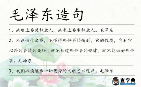 毛澤東造句