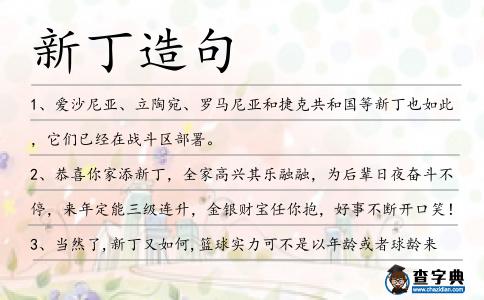 新丁造句