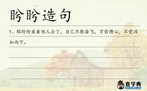 盻盻造句