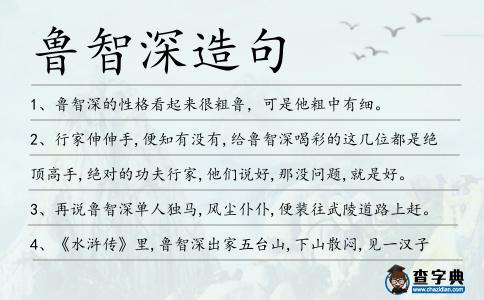 魯智深造句